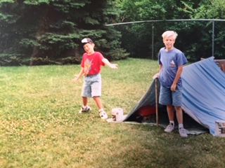 David and Mark and Tent--Small Image