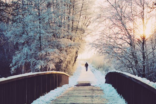 Man on Bridge