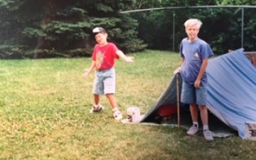 David and Mark and Tent--Small Image