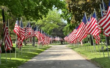 Cemetery Flags 50%